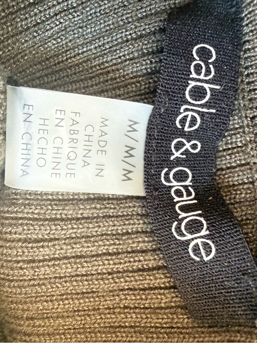 BNWT Cable & Gauge Forest Spruce Ribbed Mock Turtleneck. Size Medium - Picture 7 of 11